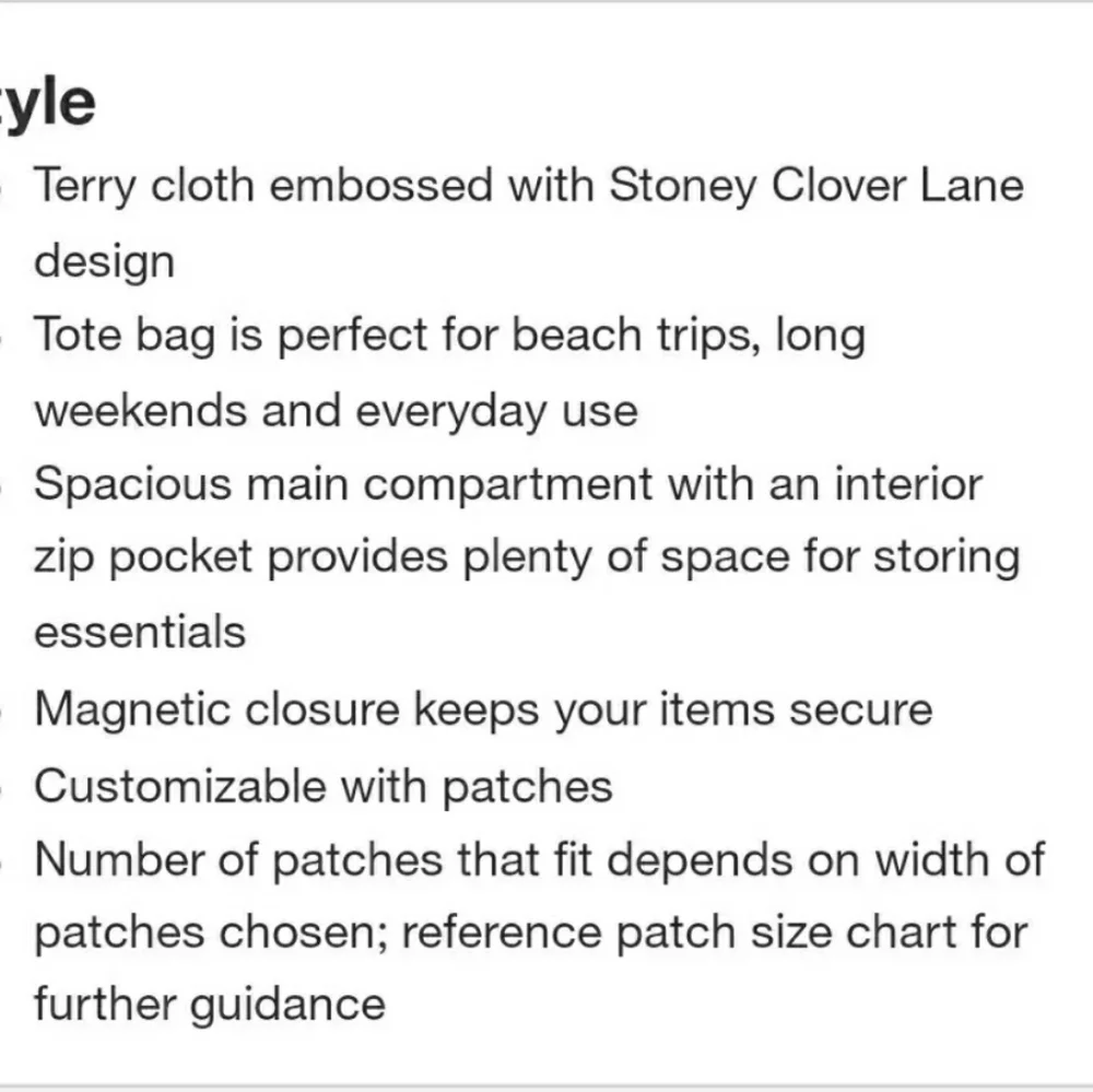 Stoney Clover Lane x Target Terry Cloth Embossed Beach Tote Bag